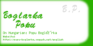 boglarka popu business card